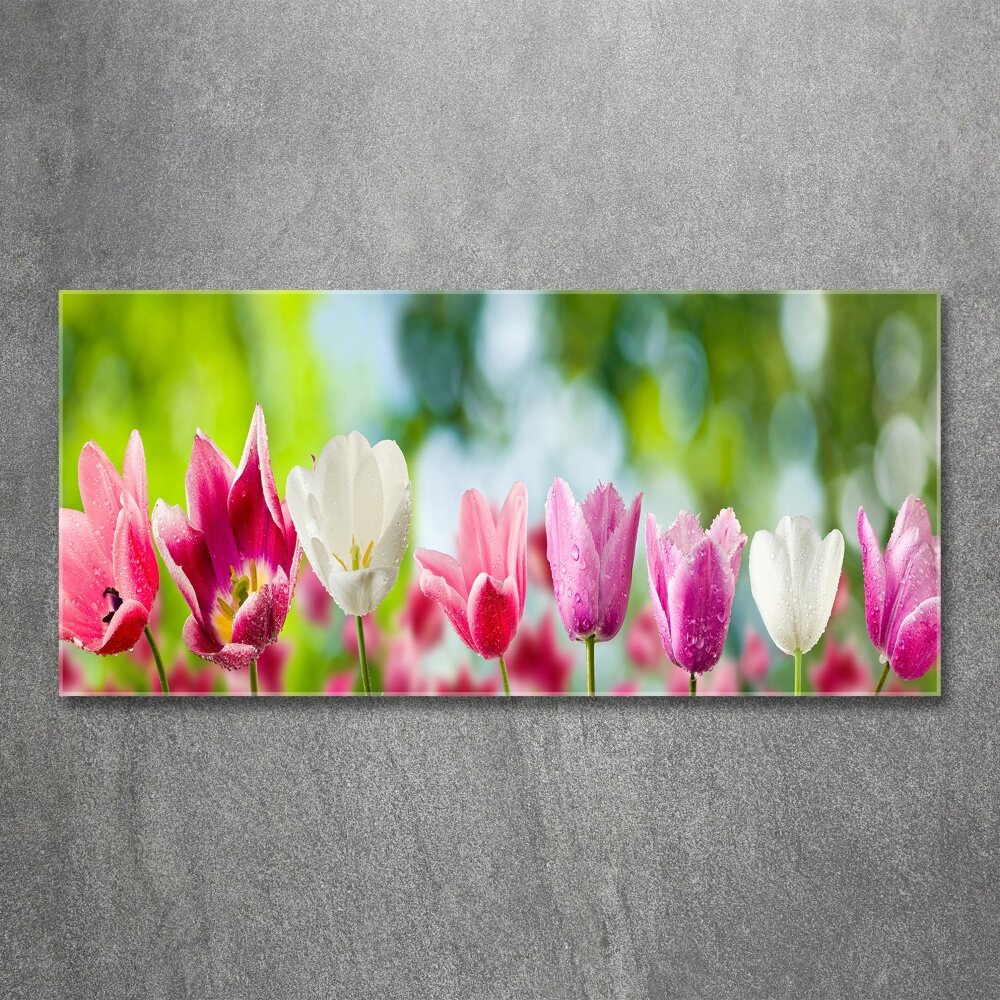 Acrylique tableau Tulipes