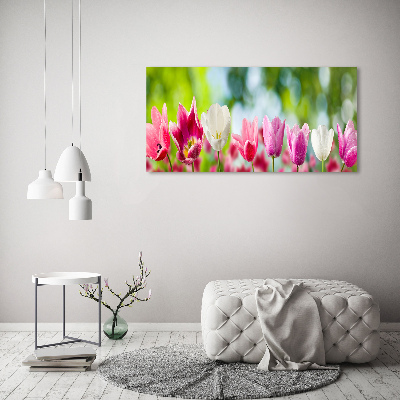 Acrylique tableau Tulipes