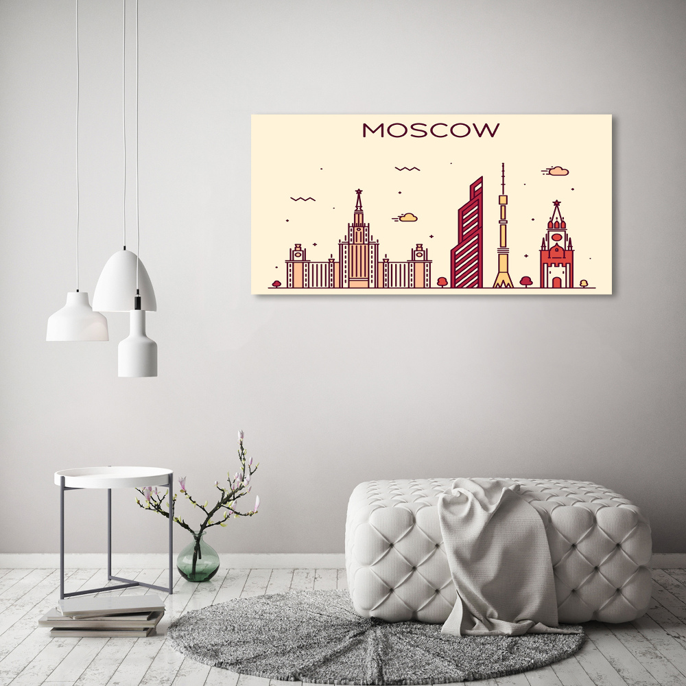 Acrylique tableau Bâtiments de Moscou