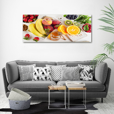 Tableau verre acrylique Fruits et miel