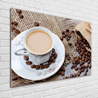 Tableau acrylique Café au lait