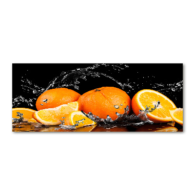 Tableau verre acrylique Oranges et eau