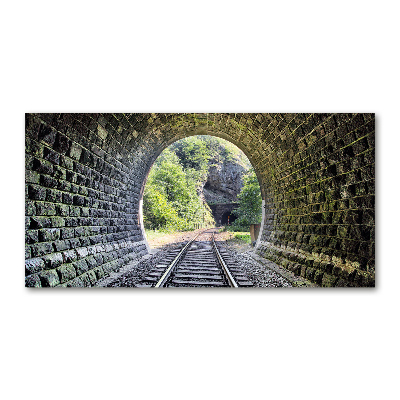 Tableau sur verre acrylique Tunnel ferroviaire