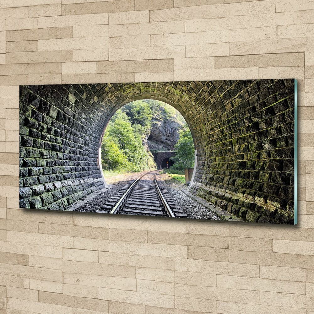 Tableau sur verre acrylique Tunnel ferroviaire