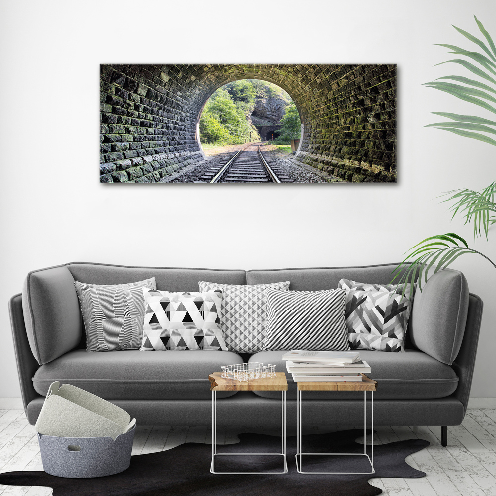 Tableau sur verre acrylique Tunnel ferroviaire