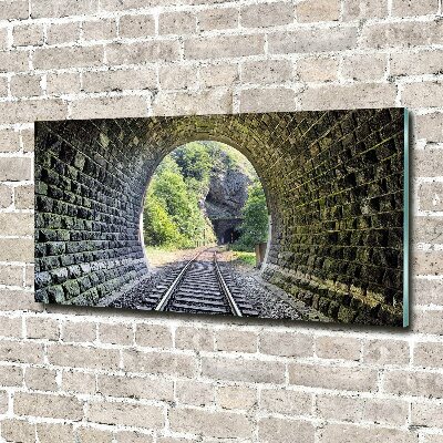 Tableau sur verre acrylique Tunnel ferroviaire