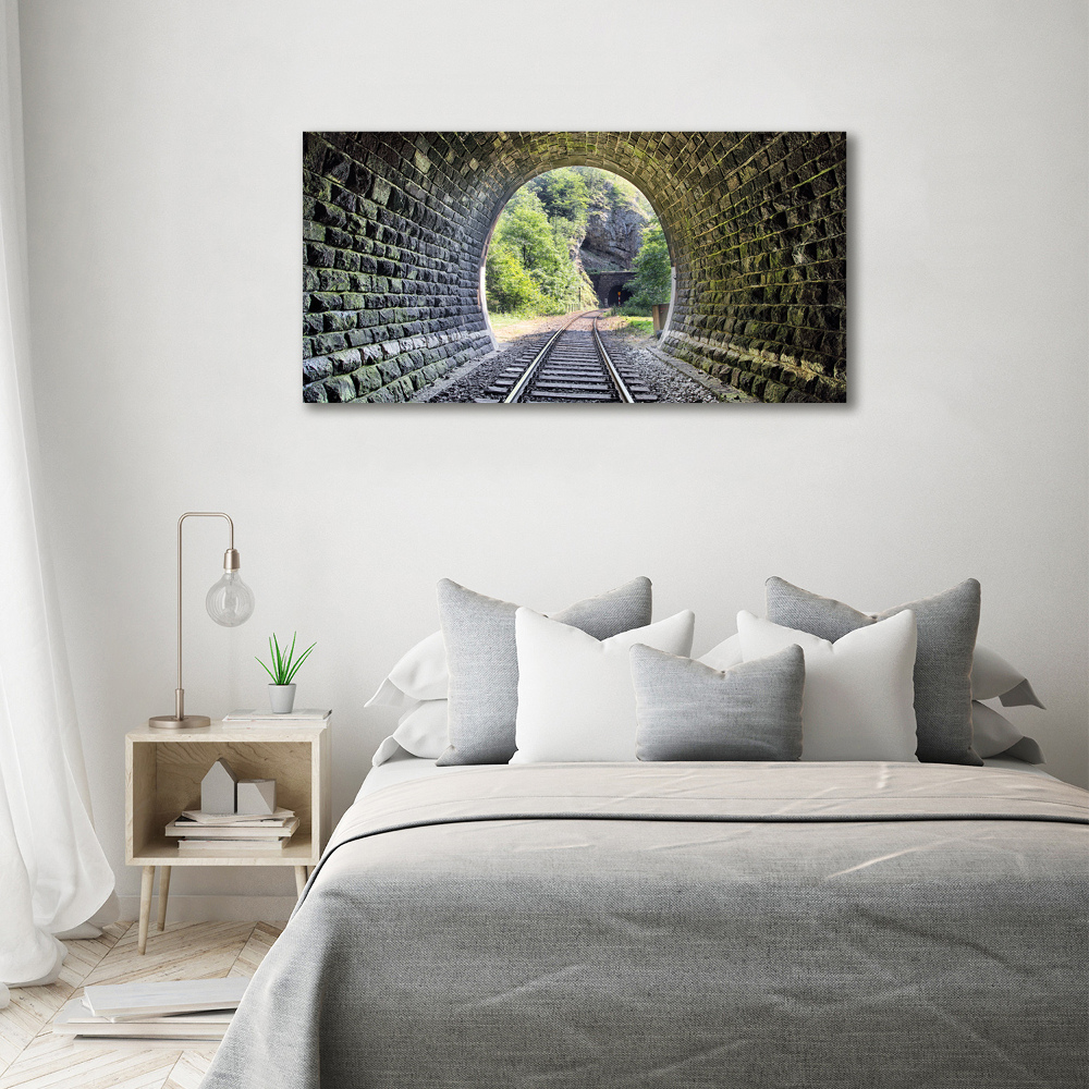 Tableau sur verre acrylique Tunnel ferroviaire