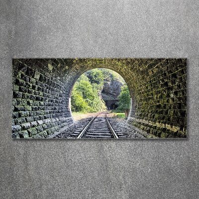 Tableau sur verre acrylique Tunnel ferroviaire