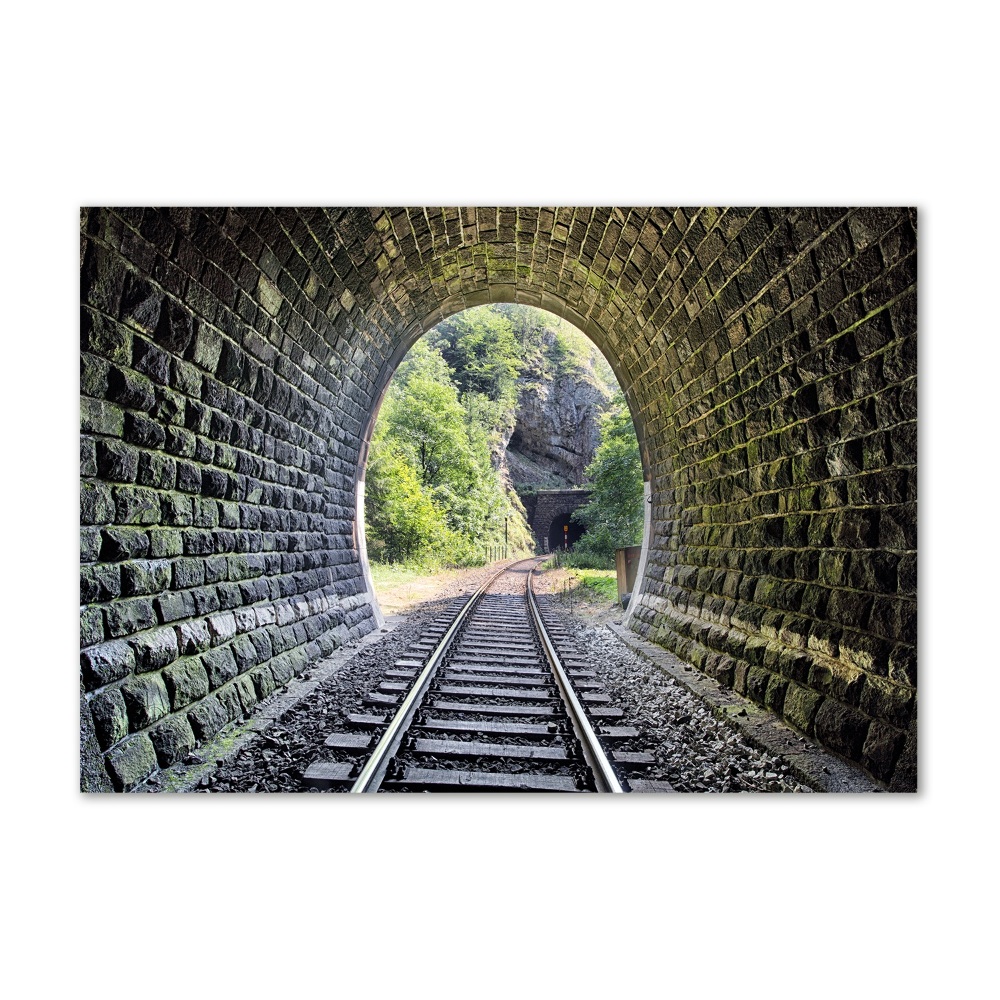 Tableau sur verre acrylique Tunnel ferroviaire