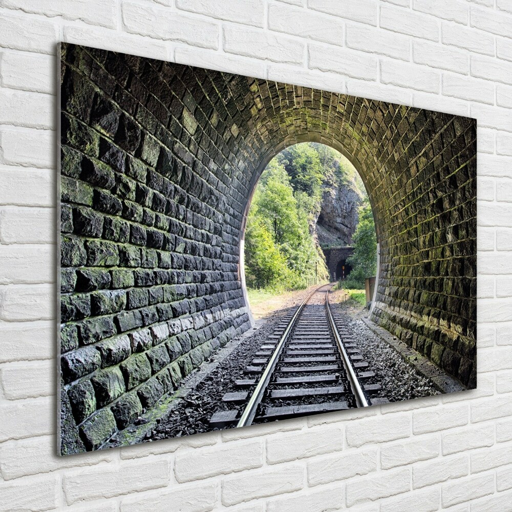 Tableau sur verre acrylique Tunnel ferroviaire