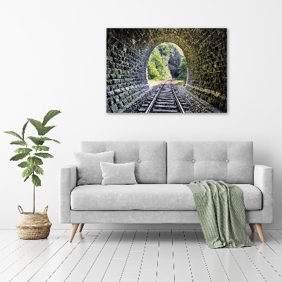 Tableau sur verre acrylique Tunnel ferroviaire