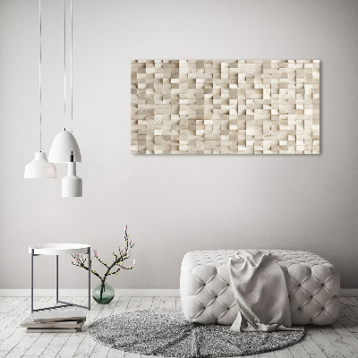 Acrylique tableau Cubes en bois