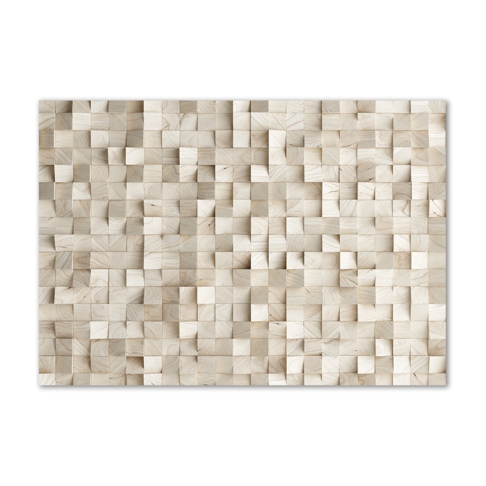 Acrylique tableau Cubes en bois