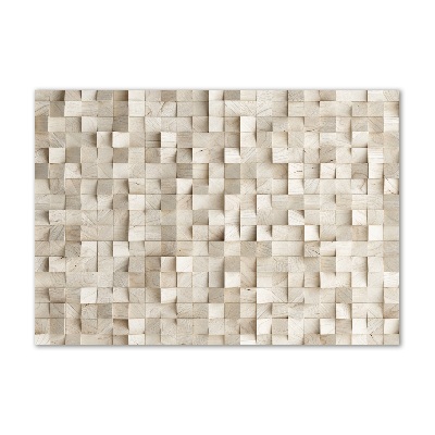 Acrylique tableau Cubes en bois