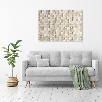 Acrylique tableau Cubes en bois