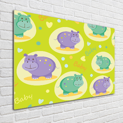 Tableau en acrylique Hippo