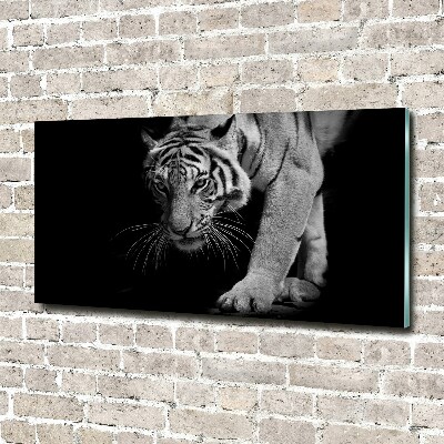 Tableau verre acrylique Tigre