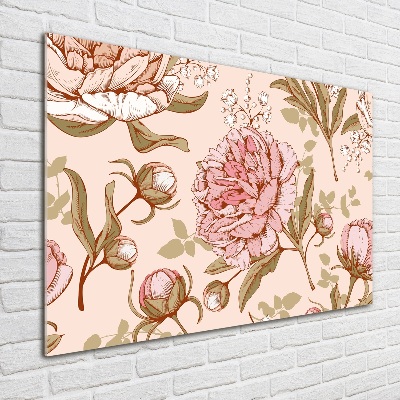 Tableau en acrylique Pivoines