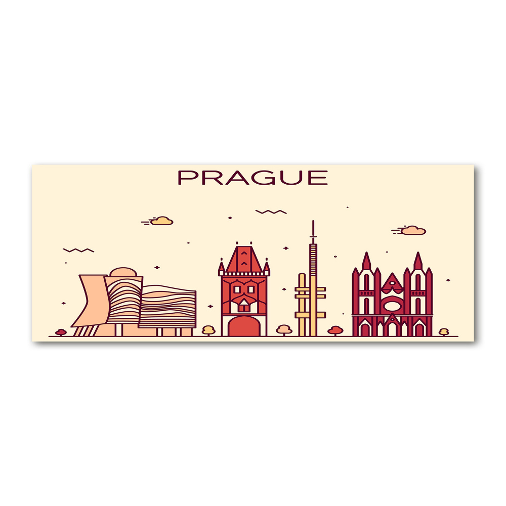 Tableau en acrylique Bâtiments de Prague