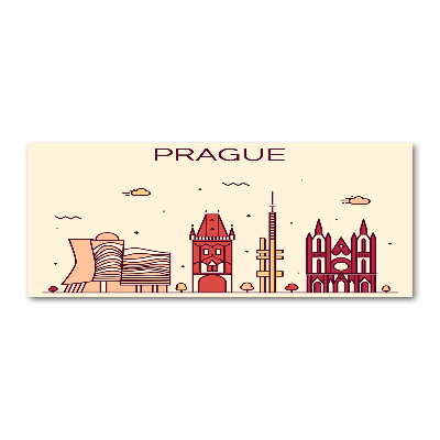 Tableau en acrylique Bâtiments de Prague