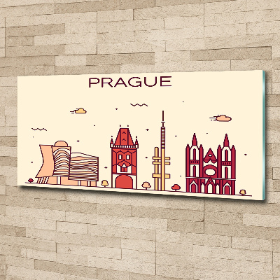 Tableau en acrylique Bâtiments de Prague