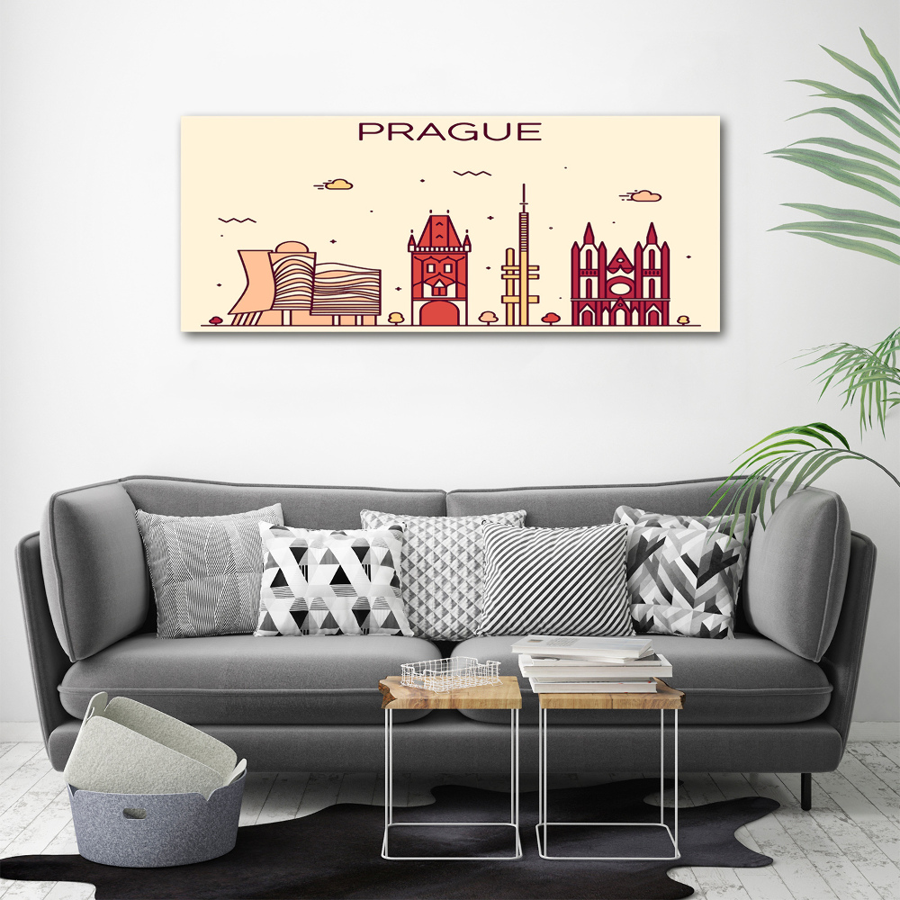 Tableau en acrylique Bâtiments de Prague