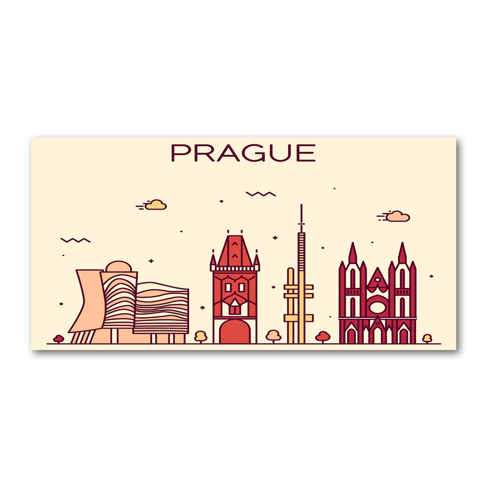 Tableau en acrylique Bâtiments de Prague