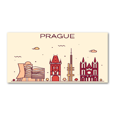 Tableau en acrylique Bâtiments de Prague