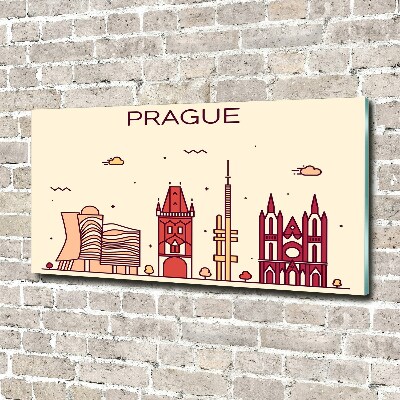 Tableau en acrylique Bâtiments de Prague