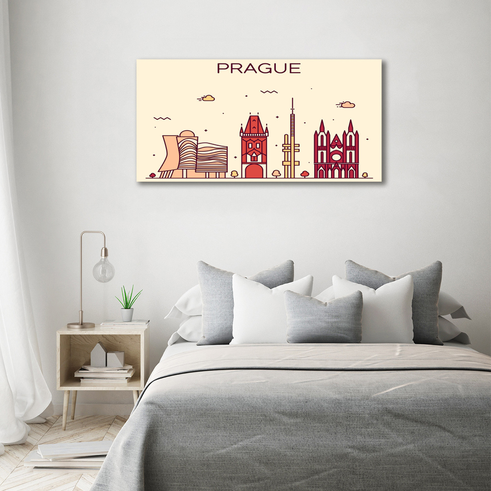 Tableau en acrylique Bâtiments de Prague