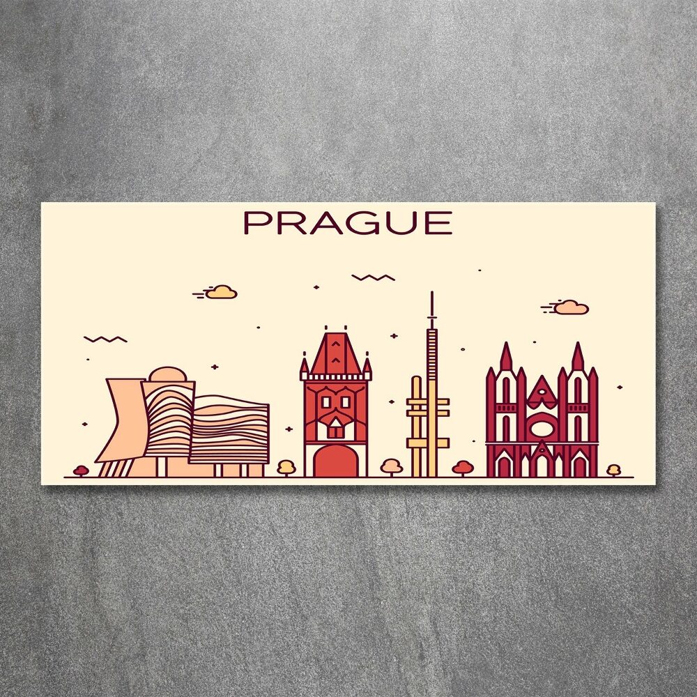 Tableau en acrylique Bâtiments de Prague