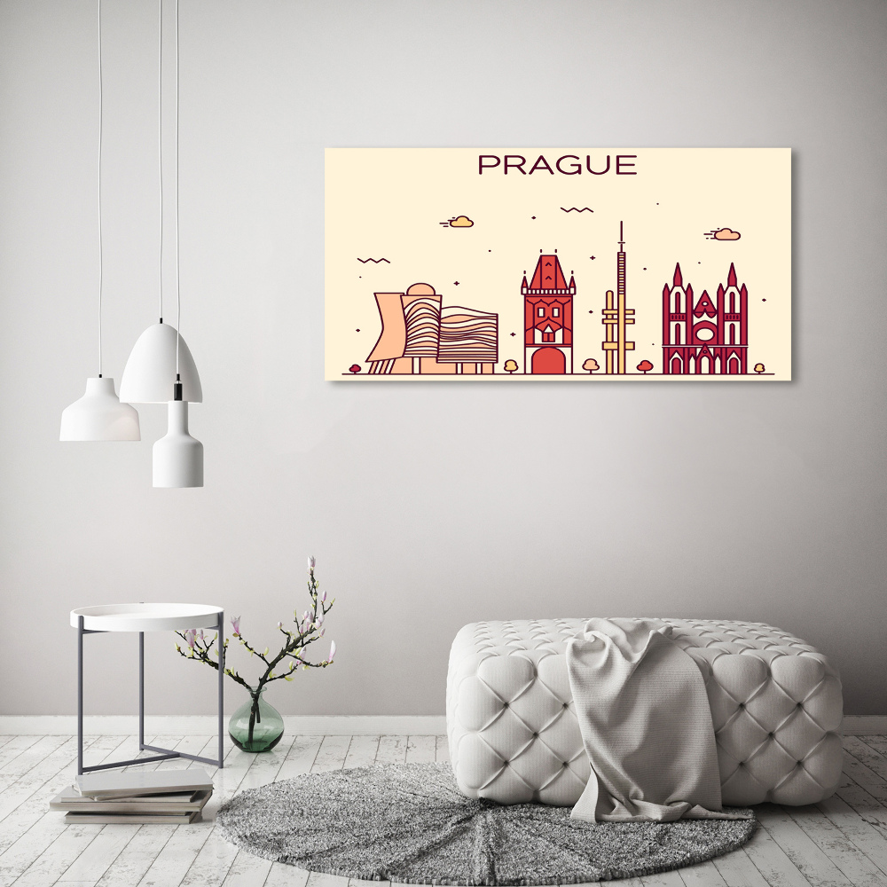 Tableau en acrylique Bâtiments de Prague