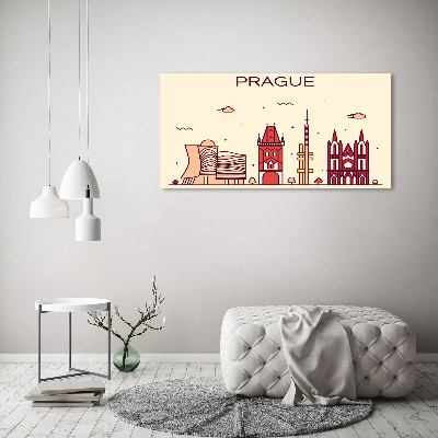 Tableau en acrylique Bâtiments de Prague