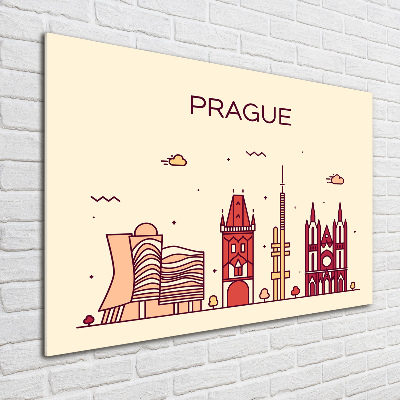 Tableau en acrylique Bâtiments de Prague