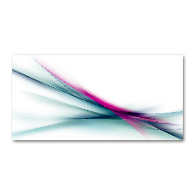 Tableau verre acrylique Abstraction flare violet