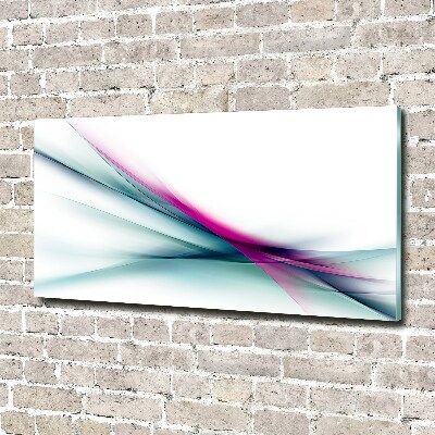 Tableau verre acrylique Abstraction flare violet