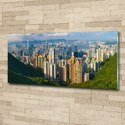 Tableau en acrylique Ligne d'horizon de Hong Kong