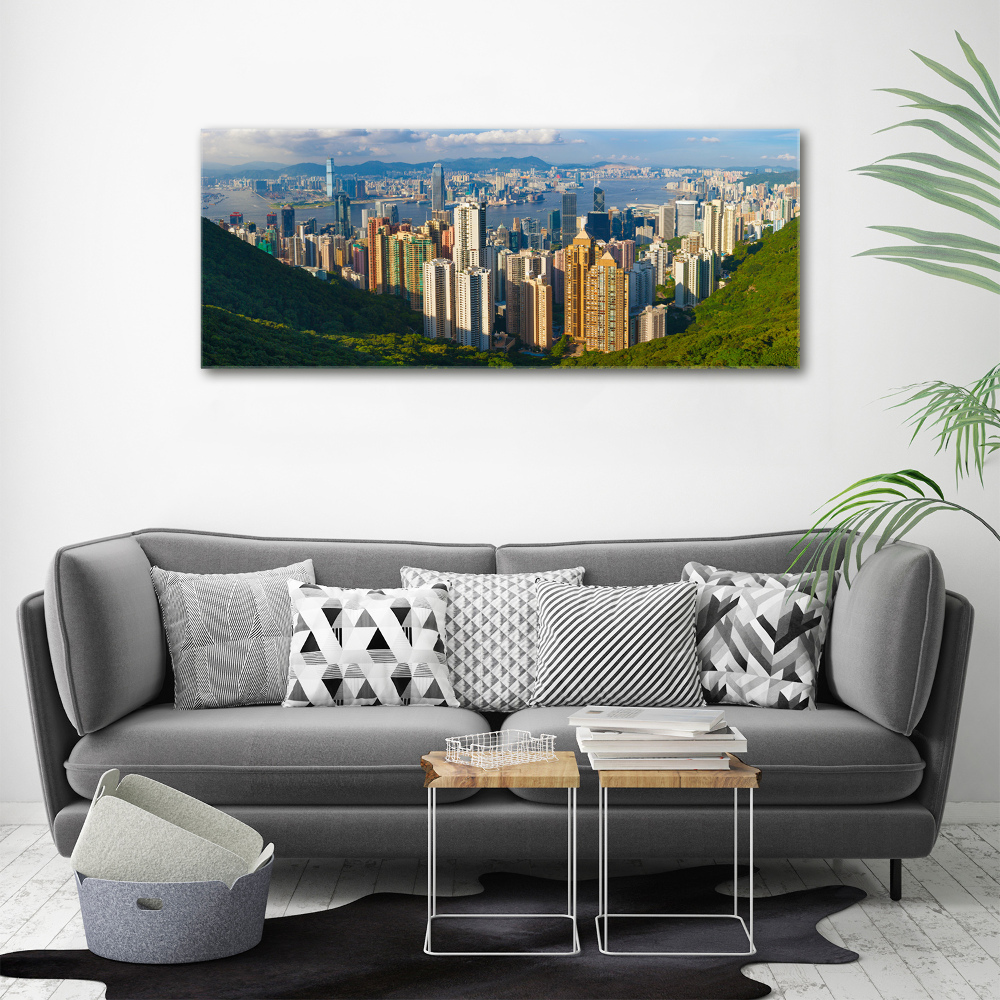 Tableau en acrylique Ligne d'horizon de Hong Kong