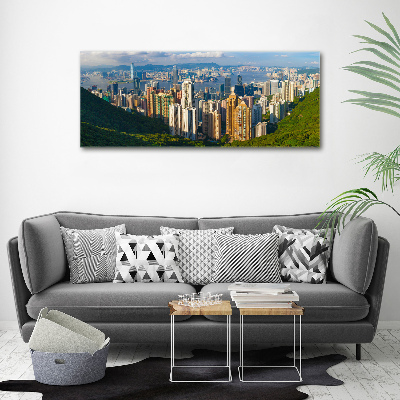 Tableau en acrylique Ligne d'horizon de Hong Kong