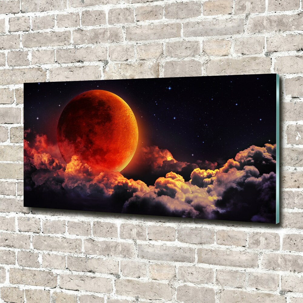 Acrylique tableau Eclipse de lune