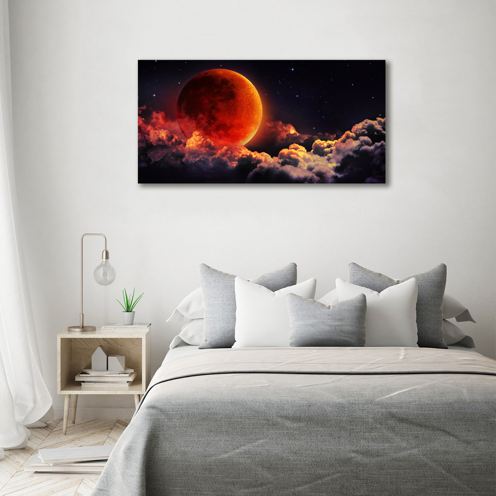 Acrylique tableau Eclipse de lune