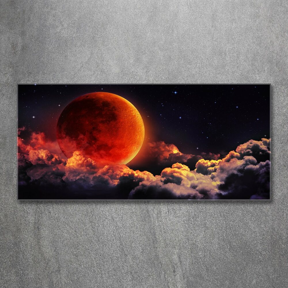 Acrylique tableau Eclipse de lune