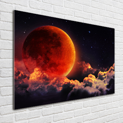 Acrylique tableau Eclipse de lune