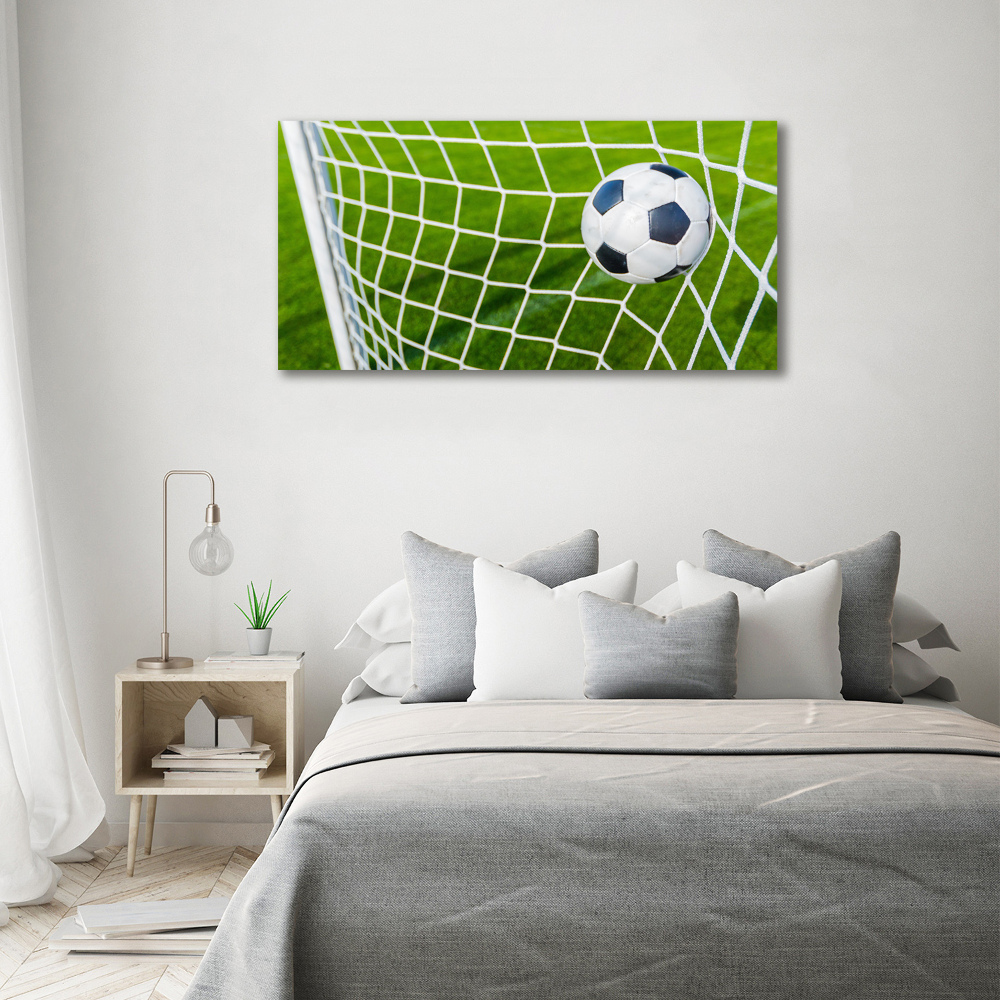 Tableau acrylique Le ballon dans les grilles