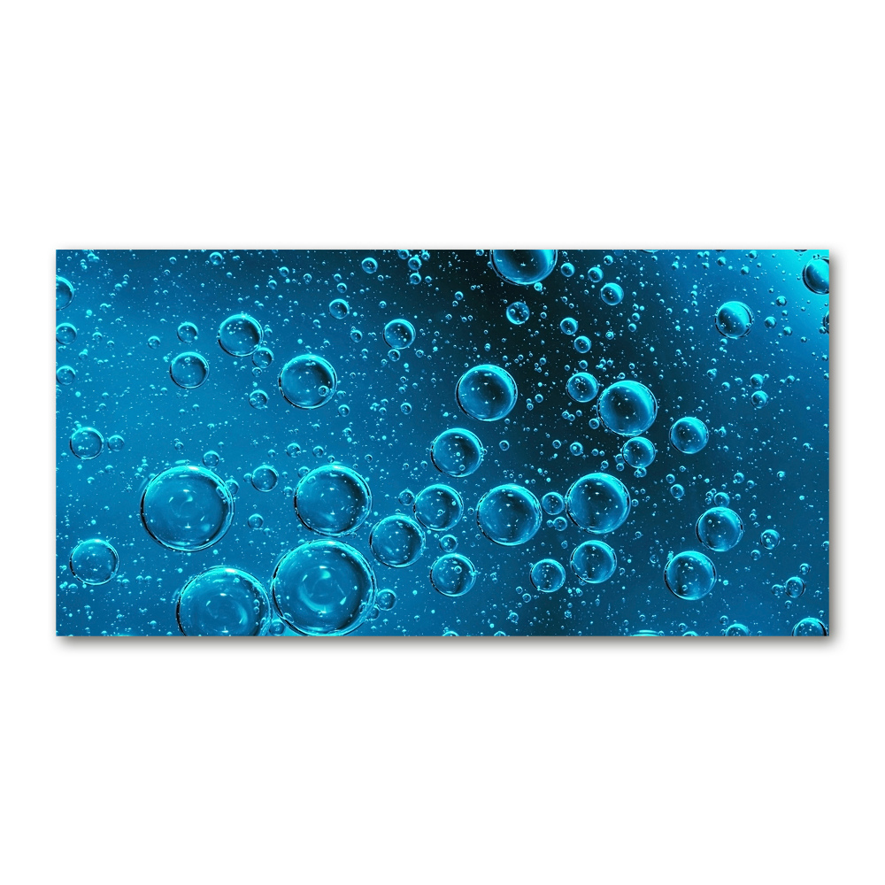 Tableau sur verre acrylique Bulles sous l'eau