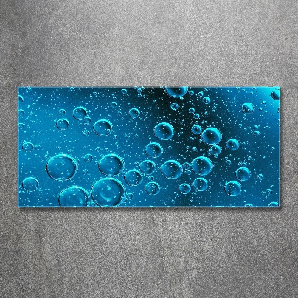 Tableau sur verre acrylique Bulles sous l'eau