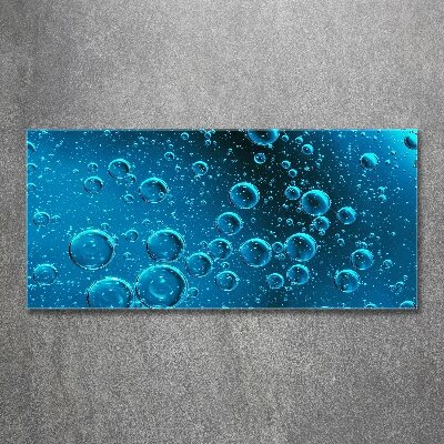 Tableau sur verre acrylique Bulles sous l'eau