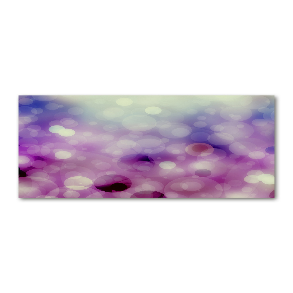 Tableau sur verre acrylique Cercles violets