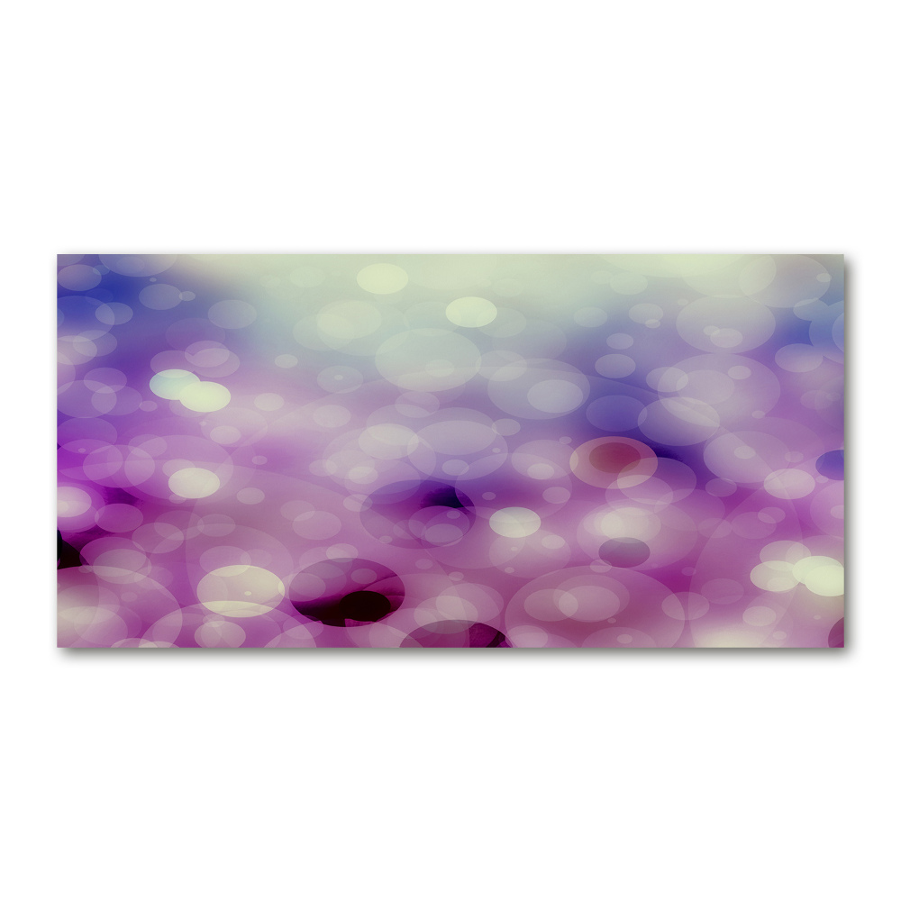 Tableau sur verre acrylique Cercles violets