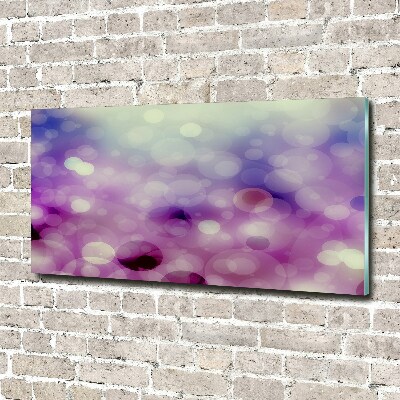 Tableau sur verre acrylique Cercles violets